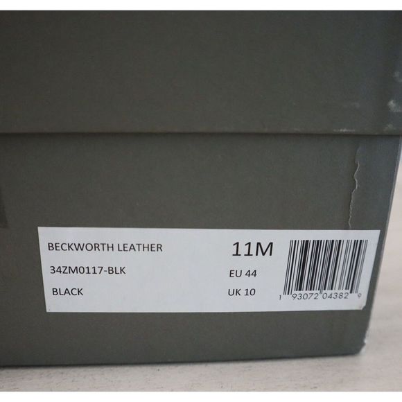 AllSaints 34ZM0117 Men's Sz 11M Black Beckworth Leather Combat Boots $380 - Picture 12 of 12